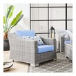 small club chairs for living room Modway Furniture Sofa Sectionals Light Gray Light Blue