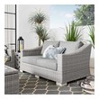 fabric sectional couch Modway Furniture Sofa Sectionals Light Gray Gray