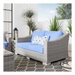 velvet sectional couch Modway Furniture Sofa Sectionals Light Gray Light Blue