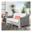 green couch Modway Furniture Sofa Sectionals Light Gray White