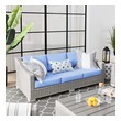 gray leather couches for sale Modway Furniture Sofa Sectionals Light Gray Light Blue