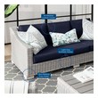 small leather sectional sofa Modway Furniture Sofa Sectionals Light Gray Navy