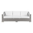 microfiber sectional near me Modway Furniture Sofa Sectionals Light Gray White