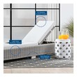 patio sectionals Modway Furniture Daybeds and Lounges Light Gray White