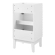natural wood single vanity Modway Furniture Vanities White