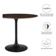 extending dining table and chairs Modway Furniture Bar and Dining Tables Black Cherry Walnut