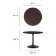 black and white dining table decor Modway Furniture Bar and Dining Tables Black Cherry Walnut