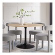 counter height dining set for 6 Modway Furniture Bar and Dining Tables Black Natural