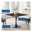 marble dining tables near me Modway Furniture Bar and Dining Tables Black Cherry Walnut