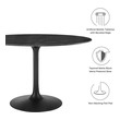 dining table set for 4 round Modway Furniture Bar and Dining Tables Black Black