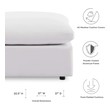 patterned upholstered storage bench Modway Furniture Sofa Sectionals White