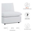 grey and cream accent chair Modway Furniture Sofa Sectionals White