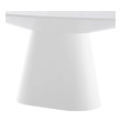 grey round dining table Modway Furniture Bar and Dining Tables White