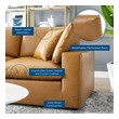 convertible sleeper sectional Modway Furniture Sofas and Armchairs Tan
