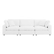 best white sectional Modway Furniture Sofas and Armchairs White