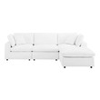 pink l couch Modway Furniture Sofas and Armchairs White