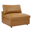 leather sectional for sale near me Modway Furniture Sofas and Armchairs Tan