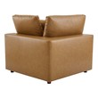 brown chaise sofa Modway Furniture Sofas and Armchairs Tan