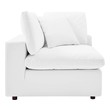 storage sofa bed sectional Modway Furniture Sofas and Armchairs White