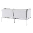 outdoor chair couch Modway Furniture Sofa Sectionals White Gray
