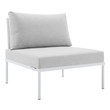 sectional couch and chair set Modway Furniture Sofa Sectionals White Gray