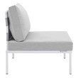 grey velvet loveseat Modway Furniture Sofa Sectionals Gray Gray