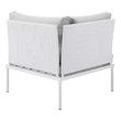 armless sofa outdoor Modway Furniture Sofa Sectionals Outdoor Sofas and Sectionals White Gray
