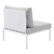 wrap around couch with chaise Modway Furniture Sofa Sectionals White Gray