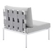 sleeper sectional white Modway Furniture Sofa Sectionals Gray Gray