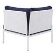 l sofa couch Modway Furniture Sofa Sectionals White Navy