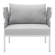 armchair table Modway Furniture Sofa Sectionals Chairs Gray Gray