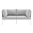 oversized couch with chaise Modway Furniture Sofa Sectionals Taupe Gray