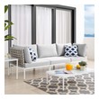 sleeper sofa with chaise storage Modway Furniture Sofa Sectionals Tan Gray