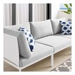 blue sectional couch living room Modway Furniture Sofa Sectionals White Gray
