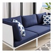 loveseat modern design Modway Furniture Sofa Sectionals White Navy