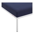 high back bench seat with storage Modway Furniture Sofa Sectionals Navy