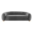 buy l couch Modway Furniture Sofas and Armchairs Sofas and Loveseat Charcoal