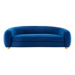 brown velvet sectional Modway Furniture Sofas and Armchairs Sofas and Loveseat Navy