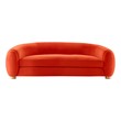 velvet sectional sofa with chaise Modway Furniture Sofas and Armchairs Sofas and Loveseat Orange