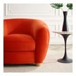 black leather chaise lounge chair Modway Furniture Sofas and Armchairs Chairs Orange