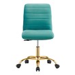 computer rolling chair price Modway Furniture Office Chairs Gold Teal