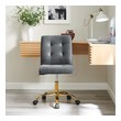 drafting chair no arms Modway Furniture Gold Gray
