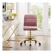 business office chairs Modway Furniture Office Chairs Office Chairs Gold Dusty Rose