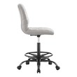 computer chair without arms Modway Furniture Office Chairs Black Light Gray