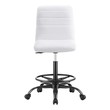 swivel desk chair no wheels Modway Furniture Office Chairs Black White