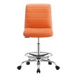 spinny chair for desk Modway Furniture Office Chairs Silver Orange