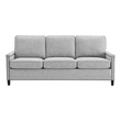 small two piece sectional Modway Furniture Light Gray