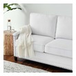 sectional with a chaise Modway Furniture White