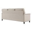 gray and black sectional couch Modway Furniture Sofa Sectionals Beige