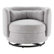 brown modern chair Modway Furniture Sofas and Armchairs Black Light Gray